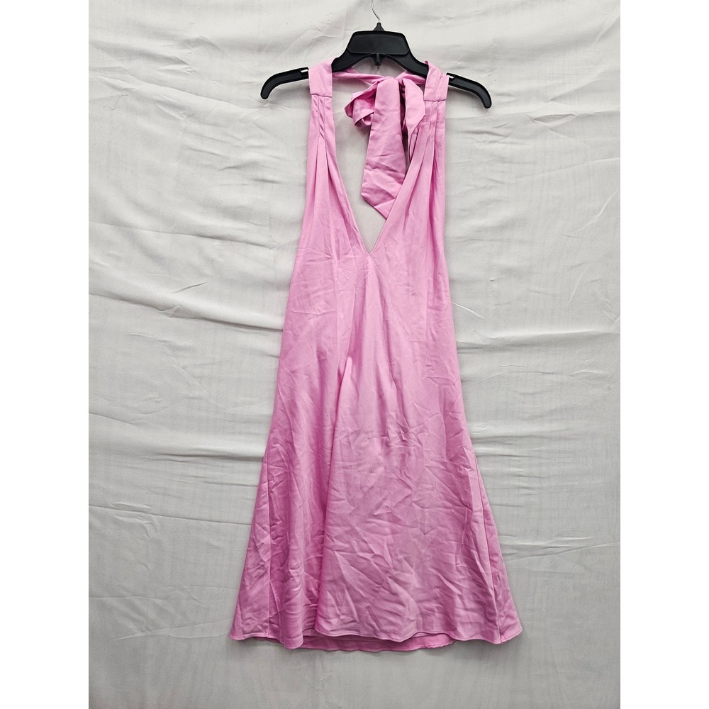 Wild Fable Womens Halter Mini Dress Pink Polyester Blend Casual Size Medium